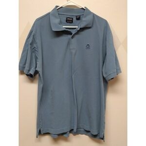 Izod Silk Wash men's 100% cotton blue polo shirt